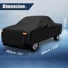 Unique Bargains Pickup Truck Cover for Ford F150 Regular Cab Pickup 8 Feet Black 236"x81"x61" 1 Pc - 3 of 4