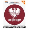 University of Chicago Primary Logo Automotive Car Window Locker Circle Bumper Sticker - 2 of 4