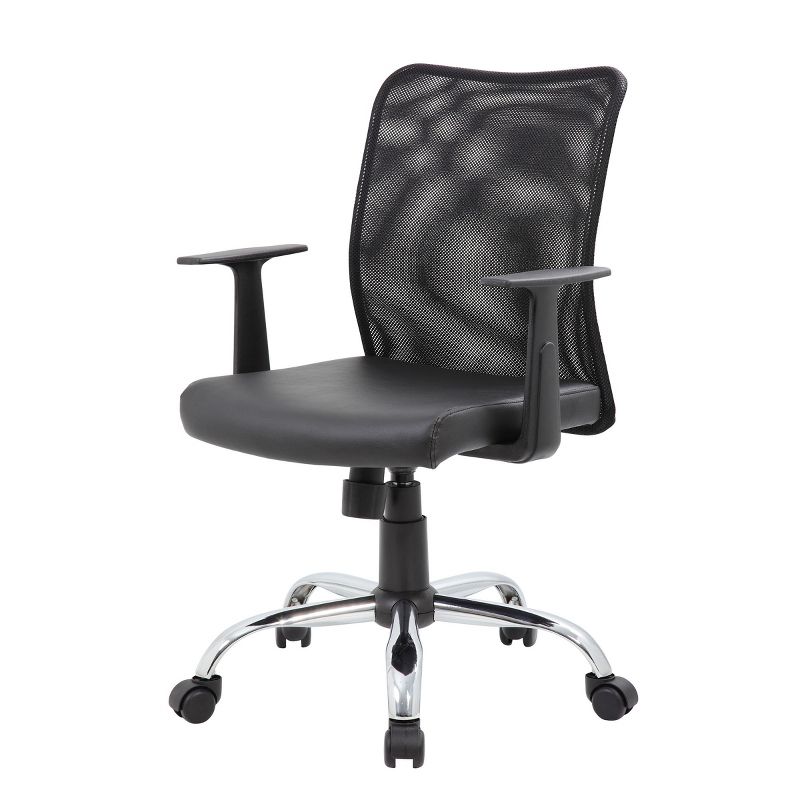 Fixed Arm Budget Mesh Task Chair Black - Boss Office Products, 5 of 11