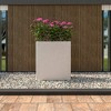 LeisureMod Thistle Fiberstone Rectangular Planter Pot with Drainage Holes, Weather-Resistant for Indoor/Outdoor Use - 2 of 4