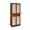 4 Door Kitchen and Dining Cabinet with 1 Drawer and 4 Adjustable Inner Shelves - Maison Boucle - 3 of 4