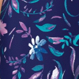 navy multi florals