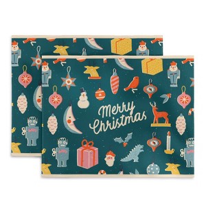 Tasiania Christmas vintage toys Placemats - Deny Designs - 1 of 3