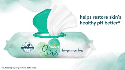 Pampers Aqua Pure Sensitive Baby Wipes 1X Pop-Top - Shop Baby Wipes at H-E-B