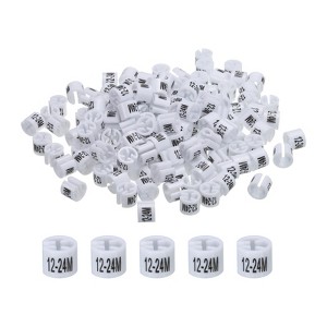 Unique Bargains Color Coding Reusable Easy to Remove Clothes Hanger Marker 150 Pcs - 1 of 3