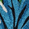 HomeRoots 18" X 30" Blue and Pink Coir Floral Outdoor Door Mat - 4 of 4