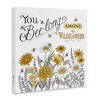 Stupell Industries Encouraging Bumble Bee Quote Blossoming Flower Meadow Canvas Wall Art - 3 of 4