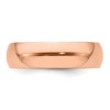 Black Bow Jewelry 2mm to 6mm 14K Rose Gold Half Round Standard Fit Band - 2 of 4
