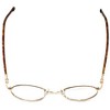 Flex Plus by Vivid Designer Reading Glasses Model 64 in Gold-Demi-Amber 46mm - 4 of 4
