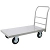 NAYSAYE Platform Truck Industrial Flat Dolly Cart with Wheels Heavy Duty Cart 2000lb Capacity, Gray, 49.6"*24"*38.5" - 3 of 4