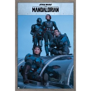 Trends International Star Wars: The Mandalorian Season 2 - Mandalorian Group Framed Wall Poster Prints - 1 of 4