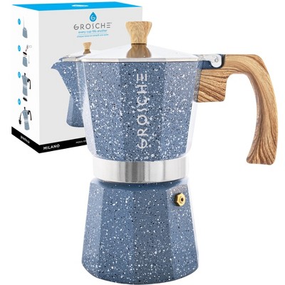 Grosche Milano Steel Stainless Steel Stovetop Espresso Maker Moka Pot Home Espresso  Coffee Maker : Target