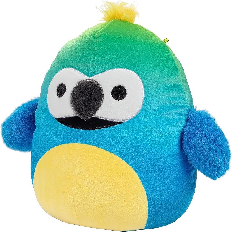Squishmallows 10" Baptise The Blue and Yellow Macaw - Official Kellytoy Plush - Soft and Squishy Bird Stuffed Animal Toy - Great Gift for Kids, 3 of 4