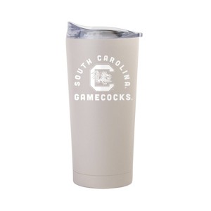 NCAA South Carolina Gamecocks Sand Powder Coat Tumbler - 20oz: Insulated Stainless Steel Drinkware - 1 of 2