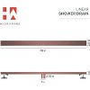 Linear Shower Drain -C06 Brushed Copper - 48 Inches - 4 of 4