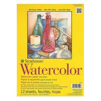 Jack Richeson Watercolor Paper, 12 X 18 Inches, 135 Lb, White, 50 Sheets :  Target