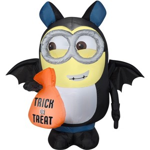 Gemmy Airblown Inflatable Dave in Bat Costume, 3.5 ft Tall, Black - 1 of 4