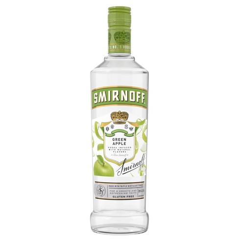 Smirnoff Green Apple Flavored Vodka - 750ml Bottle - image 1 of 4