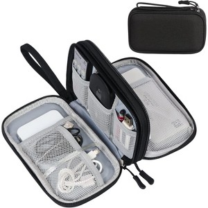 Travel Cable Organizer ,Travel Cable Pouch,travel cable case Double Layers All-in-One - 1 of 4