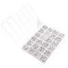 John Bead 910pcs 4x7mm Assorted Plastic Round Alphabet Letter Beads for DIY Crafts Bracelets Necklaces Jewelry Making Bead Box - 3 of 4
