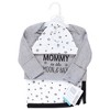 Hudson Baby Gown, Swaddle Blanket and Cap or Headband, Mom Moon And Back, 0-6 Months - 2 of 4