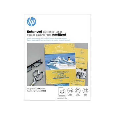 HP Inc. Enhanced Business Paper, Glossy, 40 lb, 8.5 x 11 in. (216 x 279 mm), 150 sheets Q6611A