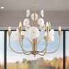 Possini Euro Design Possini Euro Shelly 28 1/2"W Gold and White Ceramic 6-Light Chandelier - 2 of 4