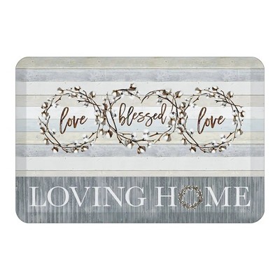 Laural Home Loving Home 20" x 30" Anti-Fatigue Kitchen Mat