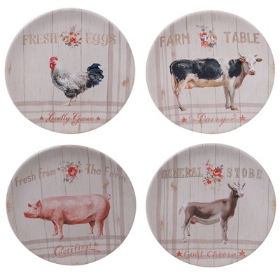 Farmhouse Floral Ceramic 16-Piece Dinnerware Set