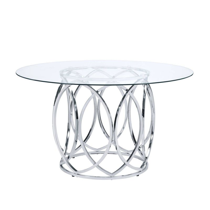 Marcy Round Dining Table Chrome - Picket House Furnishings, 1 of 9