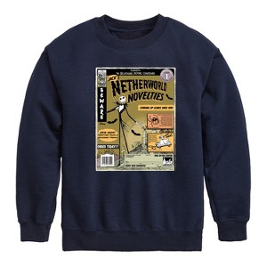 Boys' - Disney - The Nightmare Before Christmas Graphic Long Sleeve Fleece Sweatshirt - 1 of 4