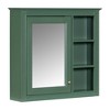Chery Life 30'' x 28'' Wall Mounted Storage Cabinet, Bathroom Wall Cabinet with Mirror,Medicine Cabinet with 3 Open Shelves - 2 of 4