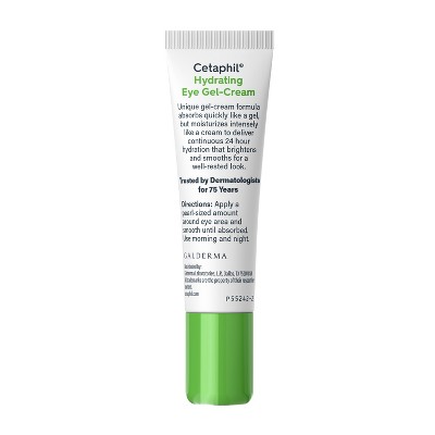 Cetaphil Hydrating Eye Gel with Hyaluronic Acid - 0.5 fl oz: For Sensitive & Dry Skin, Unscented, Cream Formula