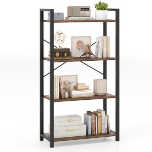 Tangkula 47" Floor Bookcase w/ Open Shelves Heavy Duty Metal Frame & Anti-Toppling Kits - 1 of 4