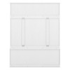 Modern Hallway Hall Tree with Metal Hooks and Storage Space, Multi-Functional Entryway Coat Rack with Shoe Cubbies - 3 of 4