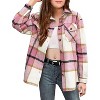 Arshiner Girls Flannel Plaid Jackets Button Down Long Sleeve Shirts Blouses Tops with Pockets Outfits - 3 of 4