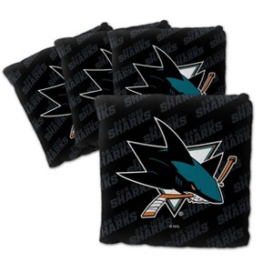 NHL San Jose Sharks 4pk Black Toss Game Set - 1 of 4