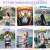 Clear Backpack Heavy Duty Transparent Bookbag for School, Stadium Approved Clear Bag with Wide Shoulder Straps for Sports, Concerts, Events – Purple - 2 of 4