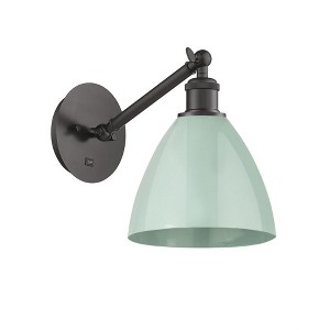 Plymouth Dome - 1 Light Wall Sconce In Industrial Style-13.25 Inches Tall and 7.5 Inches Wide - 1 of 1