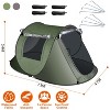 Cesicia Pop Up Tent, Automatic Setup Camping Tent with 4 Mosquito Net Windows Carrying Bag for Hiking Climbing Adventure Fishing - 4 of 4