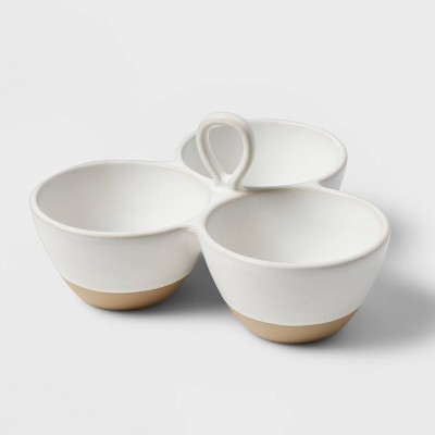 16oz Stoneware Sectioned Serving Bowl - Threshold™