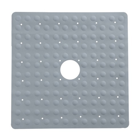 SlipX Solutions 14 in. x 22 in. Medium Rubber Safety Bath Mat with Microban  in White 06401-1 - The Home Depot