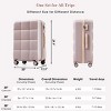 Luggage Sets with USB Port and Cup Holder, Expandable Spinner Suitcase for Travel, 4 Piece Set – Cuddlewood - 4 of 4