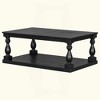 KIGFTSOD Vintage Coffee Table with Artistic Vase Column Legs and Luxurious Pine Veneer for Living Room, Study Room - 3 of 4