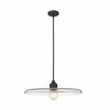 Paloma 24" Modern One-Light Pendant - Dimmable Opal Glass & Steel Design - 3 of 4