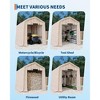 COZONY 7x12FT Outdoor Storage Shed with Roll-Up Door, 240G Heavy-Duty Waterproof PE Tarp Shelter for Motorcycle, Garden Tools - 4 of 4