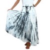 Agan Traders Women's Boho Summer Tie-dye High Waistband A Line Flared Maxi Skirt - 3 of 4