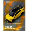 Honda Civic Type R (FK8) RHD (Right Hand Drive) Yellow with Black Top 1/64 Diecast Model Car by Inno Models - 4 of 4