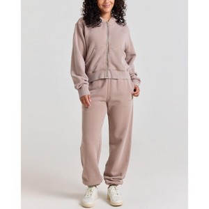 Samii Ryan | Stone Wash Sweatpants, Taupe, Large, 4 - 1 of 4