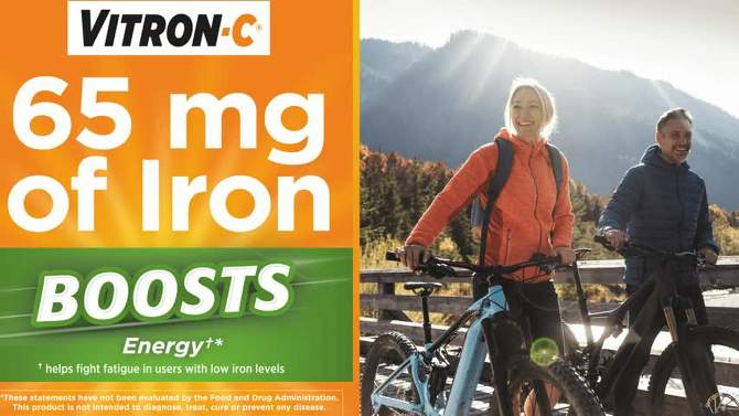 Vitron-C Vegan Iron &#38; Vitamin C Supplement - 60ct, 2 of 11, play video